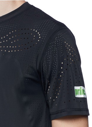 Detail View - Click To Enlarge - DYNE - x PRINCE lasercut perforated panel performance T-shirt