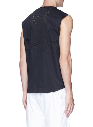 Back View - Click To Enlarge - DYNE - x PRINCE lasercut perforated panel performance tank top