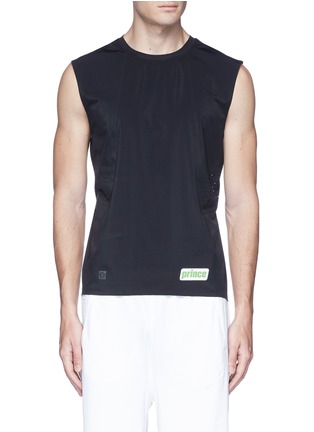 Main View - Click To Enlarge - DYNE - x PRINCE lasercut perforated panel performance tank top