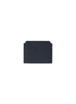 Main View - Click To Enlarge - VALEXTRA - Leather card holder – Dark Blue