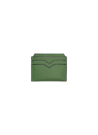 Main View - Click To Enlarge - VALEXTRA - Leather card holder – Grass Green