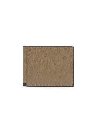 Main View - Click To Enlarge - VALEXTRA - Simple Grip Spring leather wallet – Oyster