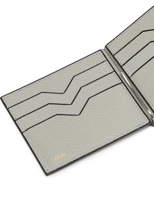 Detail View - Click To Enlarge - VALEXTRA - Simple Grip Spring leather wallet – Ash Grey