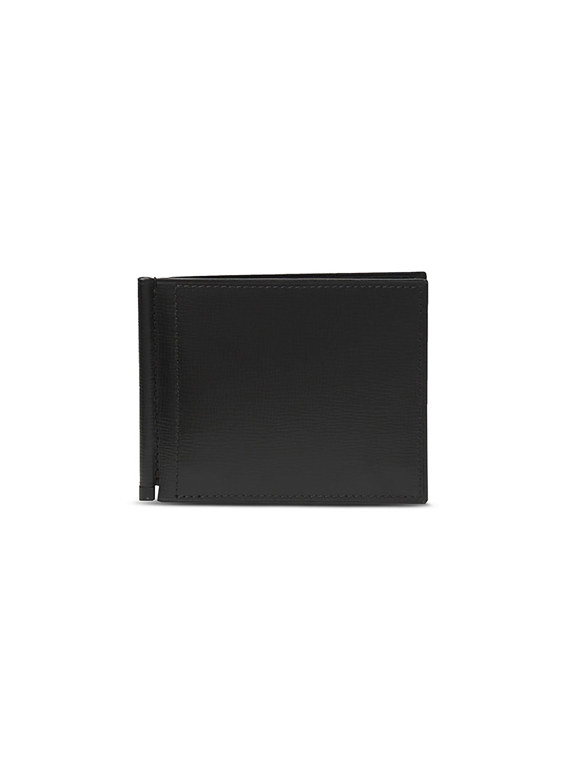 Valextra Simple Grip Spring Leather Wallet – Black | ModeSens