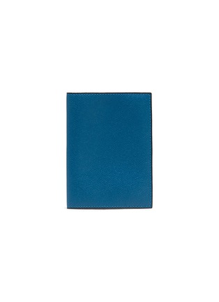 Main View - Click To Enlarge - VALEXTRA - Leather passport holder – Cobalt Blue