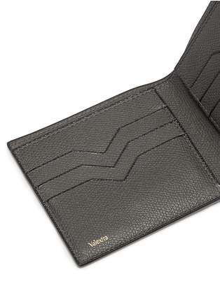 Detail View - Click To Enlarge - VALEXTRA - Leather bifold wallet – Smokey London Grey