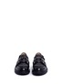 Figure View - Click To Enlarge - ALEXANDER MCQUEEN - Harness leather loafers