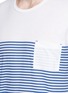 Detail View - Click To Enlarge - DANWARD - Patch pocket stripe T-shirt