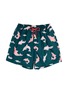 Main View - Click To Enlarge - MĀZŬ - 'Indo-Pacific Humpback' print swim shorts
