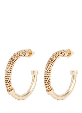 Main View - Click To Enlarge - EDDIE BORGO - 'Orissa' beaded hoop earrings