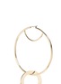 Detail View - Click To Enlarge - EDDIE BORGO - 'Nubia' gold vermeil interlocking hoop earrings