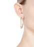 Figure View - Click To Enlarge - EDDIE BORGO - 'Thalia' interlocking hook hoop earrings