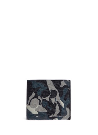 Main View - Click To Enlarge - ALEXANDER MCQUEEN - Camouflage skull print leather bifold wallet