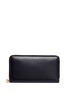 Main View - Click To Enlarge - ALEXANDER MCQUEEN - Skull charm zip leather continental wallet