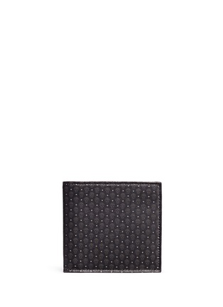 Main View - Click To Enlarge - ALEXANDER MCQUEEN - Mini skull print leather bifold wallet