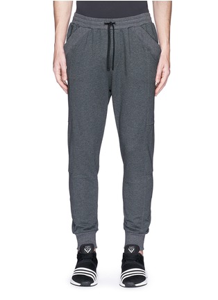 Main View - Click To Enlarge - PARTICLE FEVER - Reflective logo print sweatpants