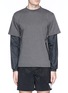 Main View - Click To Enlarge - PARTICLE FEVER - Contrast long sleeve underlay T-shirt