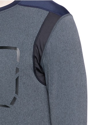 Detail View - Click To Enlarge - PARTICLE FEVER - Contrast panel performance long sleeve T-shirt