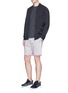 Figure View - Click To Enlarge - 73176 - Cotton-linen track shorts