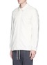 Front View - Click To Enlarge - 73176 - Cotton-linen hopsack coach jacket