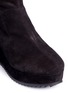 Detail View - Click To Enlarge - PEDRO GARCIA  - 'Urika' stretch suede wedge boots