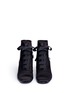 Front View - Click To Enlarge - PEDRO GARCIA  - 'Xeni' ribbon lace-up satin ankle boots