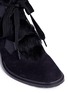 Detail View - Click To Enlarge - PEDRO GARCIA  - 'Wilmette' fur panel lambskin suede ankle boots