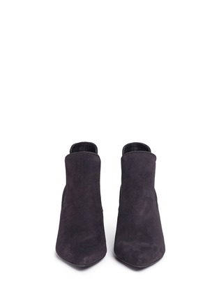 Front View - Click To Enlarge - PEDRO GARCIA  - 'Engel' suede ankle booties
