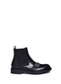 Main View - Click To Enlarge - ALEXANDER MCQUEEN - Front buckle leather Chelsea boots