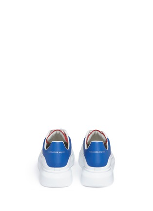 Back View - Click To Enlarge - ALEXANDER MCQUEEN - 'Oversized Sneaker' in colourblocked leather