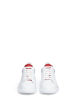 Front View - Click To Enlarge - ALEXANDER MCQUEEN - 'Oversized Sneaker' in colourblocked leather