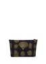 Detail View - Click To Enlarge - ALEXANDER MCQUEEN - Feather jacquard zip pouch