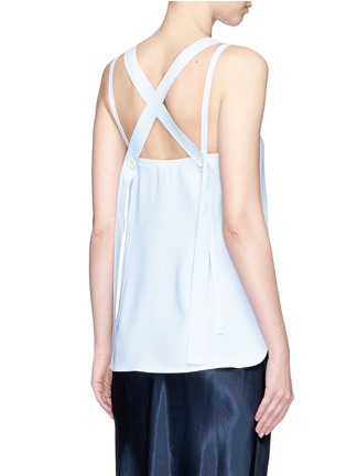 Back View - Click To Enlarge - HELMUT LANG - Cross back crepe camisole