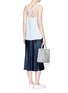 Figure View - Click To Enlarge - HELMUT LANG - Cross back crepe camisole
