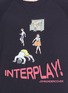 Detail View - Click To Enlarge - 73088 - 'INTERPLAY!' print French terry T-shirt