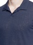 Detail View - Click To Enlarge - ONIA - Linen blend polo shirt