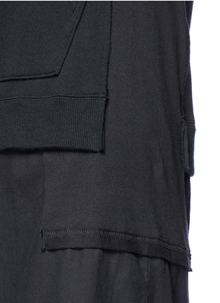 Detail View - Click To Enlarge - 73088 - Shirt underlay zip hoodie