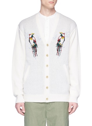 Main View - Click To Enlarge - 73088 - Parrot jacquard wool cardigan