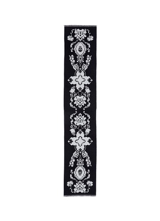 Main View - Click To Enlarge - ALEXANDER MCQUEEN - Baroque skull jacquard wool scarf