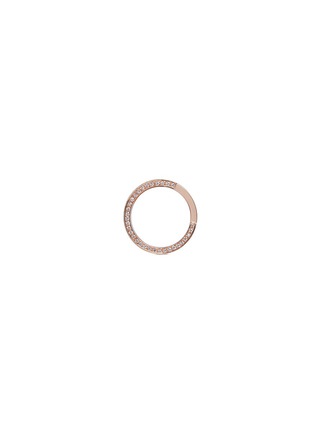 Figure View - Click To Enlarge - DAUPHIN - Diamond 18k rose gold wide cutout ring