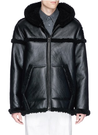 Main View - Click To Enlarge - ACNE STUDIOS - 'Luna' lambskin shearling leather jacket