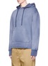 Front View - Click To Enlarge - ACNE STUDIOS - 'Feline' washed hoodie