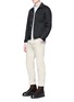Figure View - Click To Enlarge - ACNE STUDIOS - 'Ohio' face patch stripe Oxford shirt