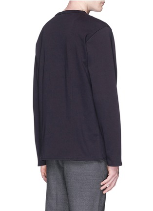Back View - Click To Enlarge - ACNE STUDIOS - 'Neighbor' constructed side seam long sleeve T-shirt