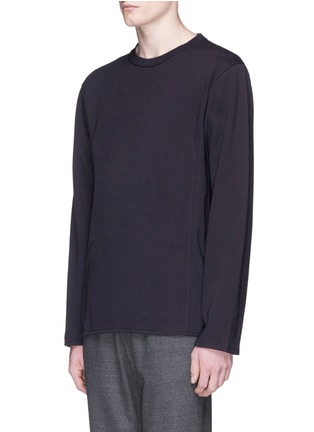 Front View - Click To Enlarge - ACNE STUDIOS - 'Neighbor' constructed side seam long sleeve T-shirt