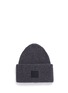 Main View - Click To Enlarge - ACNE STUDIOS - 'Pansy L' face patch wool beanie