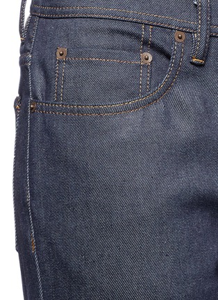 Detail View - Click To Enlarge - ACNE STUDIOS - 'River' cropped raw jeans
