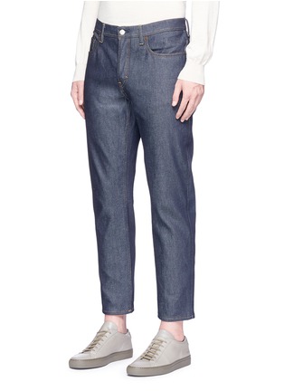 Front View - Click To Enlarge - ACNE STUDIOS - 'River' cropped raw jeans