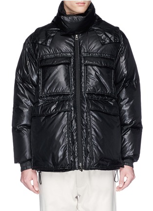 Main View - Click To Enlarge - ACNE STUDIOS - 'Minus' retractable hood down puffer jacket