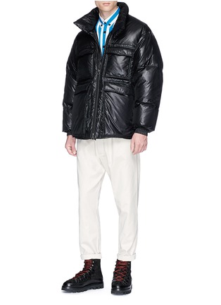 Figure View - Click To Enlarge - ACNE STUDIOS - 'Minus' retractable hood down puffer jacket